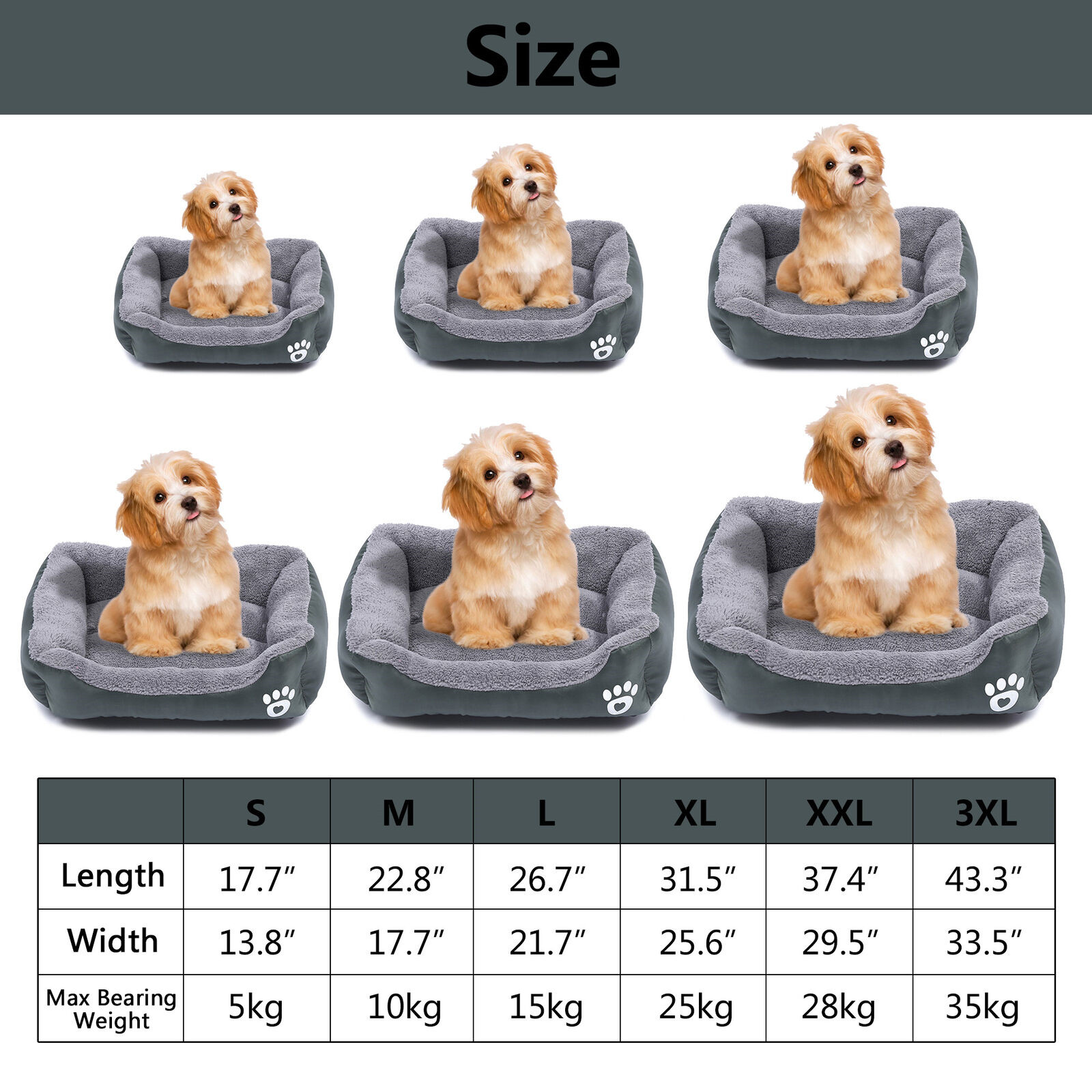 Pet Dog Cat Calming Bed - Super Soft Warm Sleeping Nest Mat