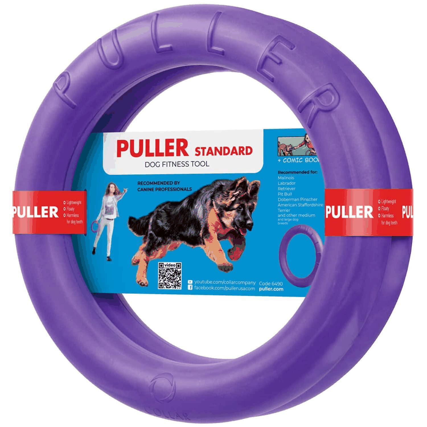 Outdoor Dog Ring Toys - Large Dog Fetch Set - Standard Size...