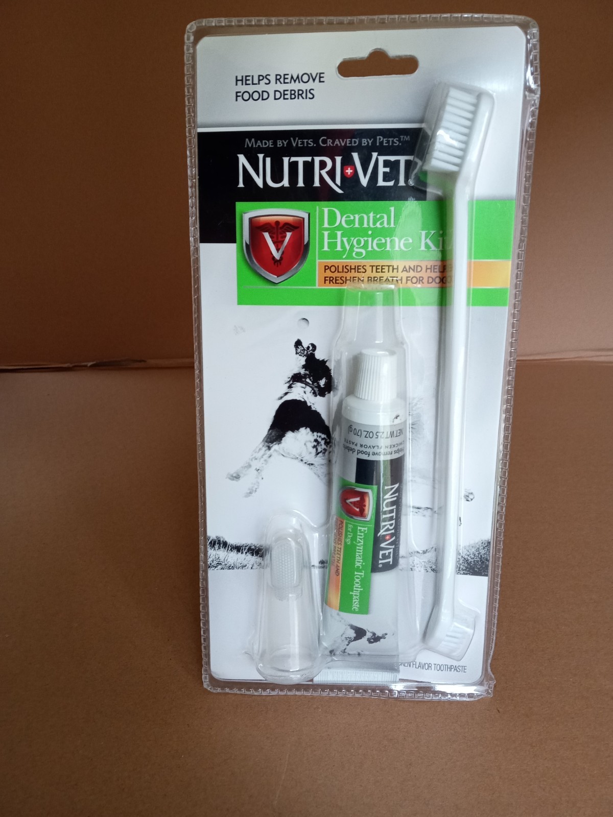 Nutri-Vet Chicken Flavor Toothpaste Brush Set for Dogs