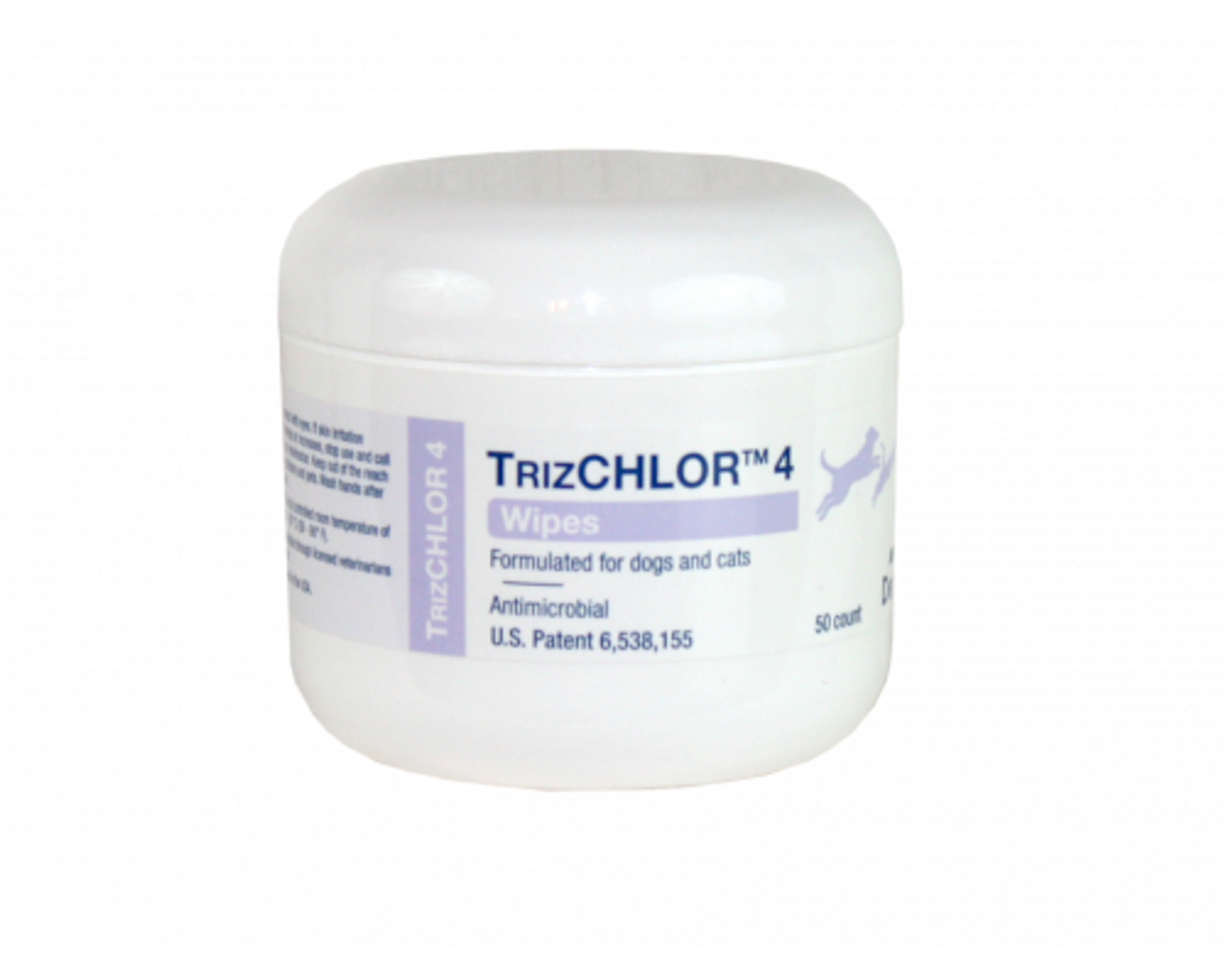 Trezor Chlor Dog & Cat Wipes - 50 Count