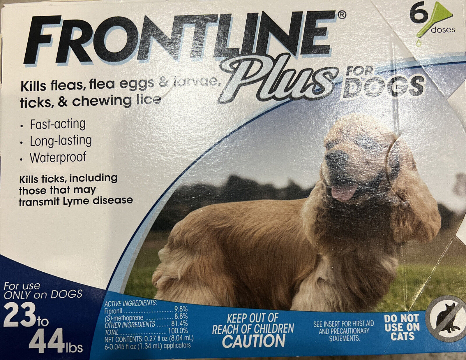 Frontline Plus Flea & Tick Control for Dogs (23-44 lbs)