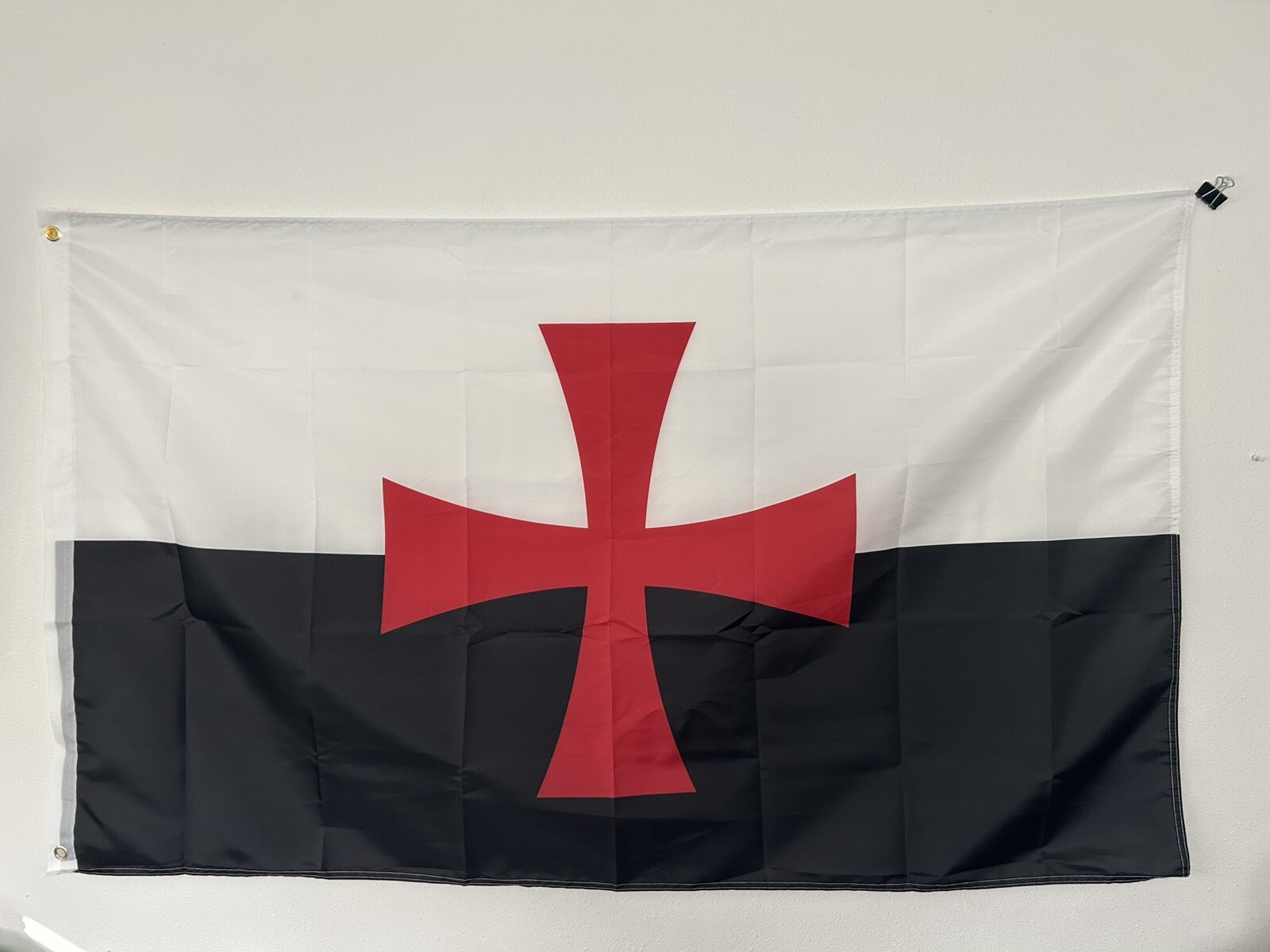 Templar Knights Battle Flag Polyester 3x5 ft with Grommets (...