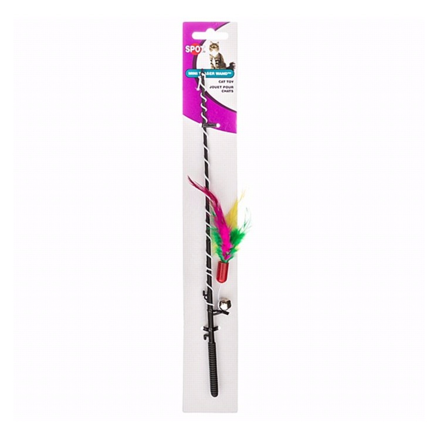 Ethical Pet Spot Mini Teaser Wand Long Interactive Cat Toy C...