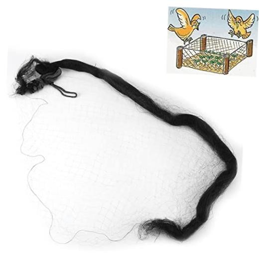 Bird-Preventing Net, 10×3m Black Anti Bird Mist Netting