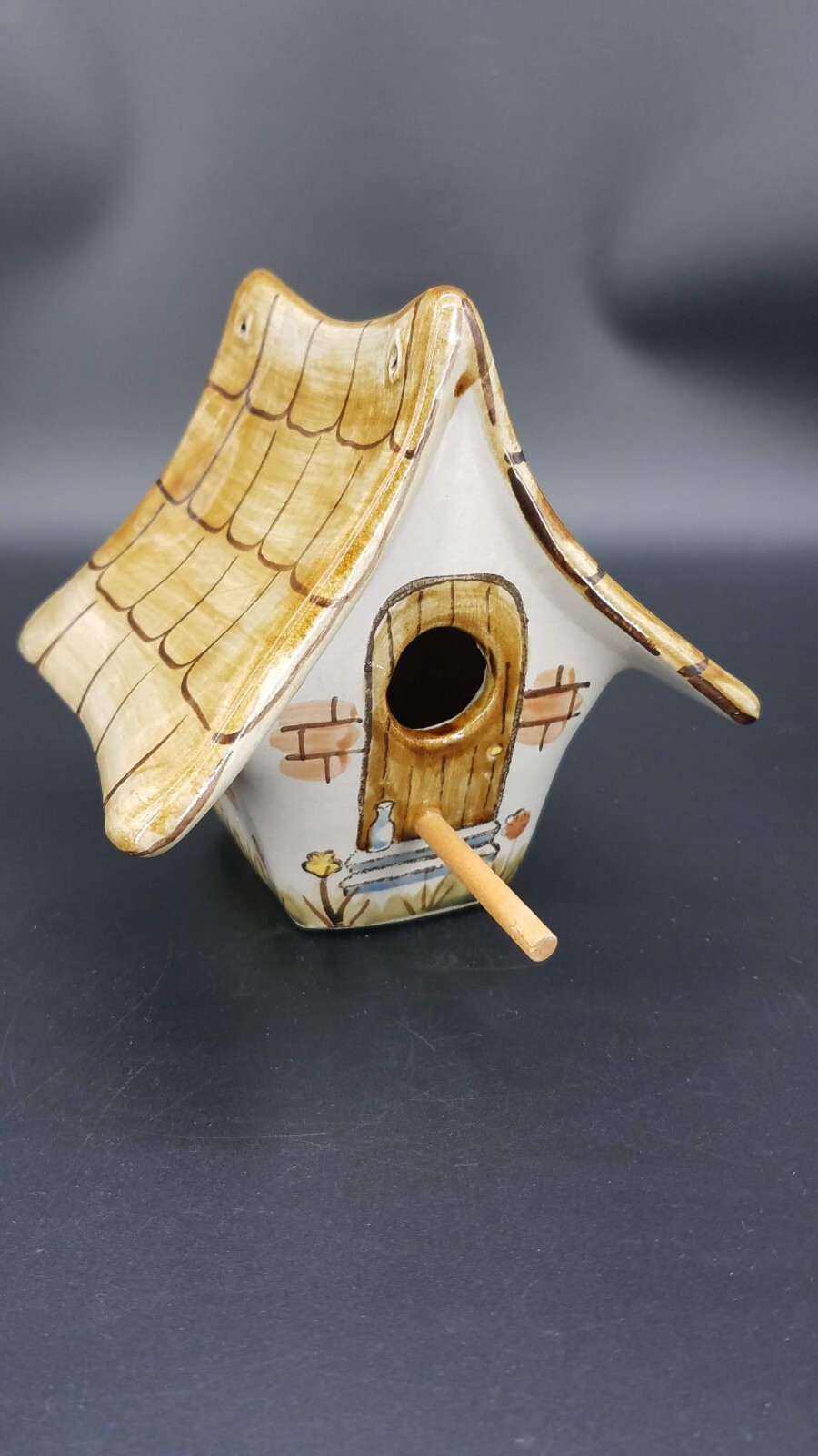 Louisville Stoneware Vintage Country Cottage Wren Birdhouse...