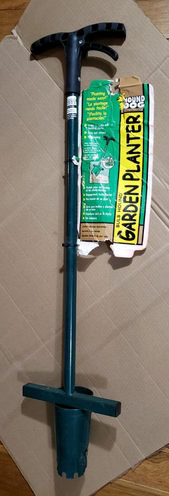 HoundDog Bulb Planter Tool, 3 Inch Diameter, 38 Inch Length,...