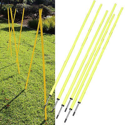 Agility Poles Portable Outdoor Training Markers - Soccer Coa...