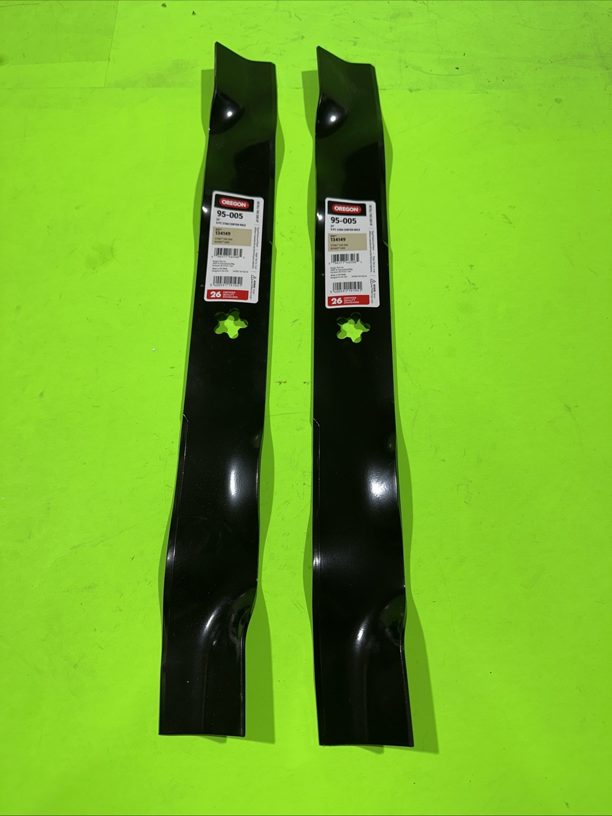 Craftsman Riding Lawn Mower Blades (42" Fit) - Set of 2