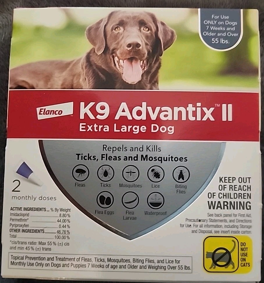 K9 Advantix II Extra Large Flea Tick & Mosquito Treatment (5...