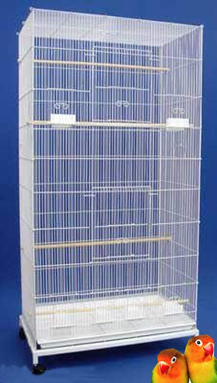 Pet Bird Breeding Cage 55" X-Large Flight Multiple 3/8-Inch...