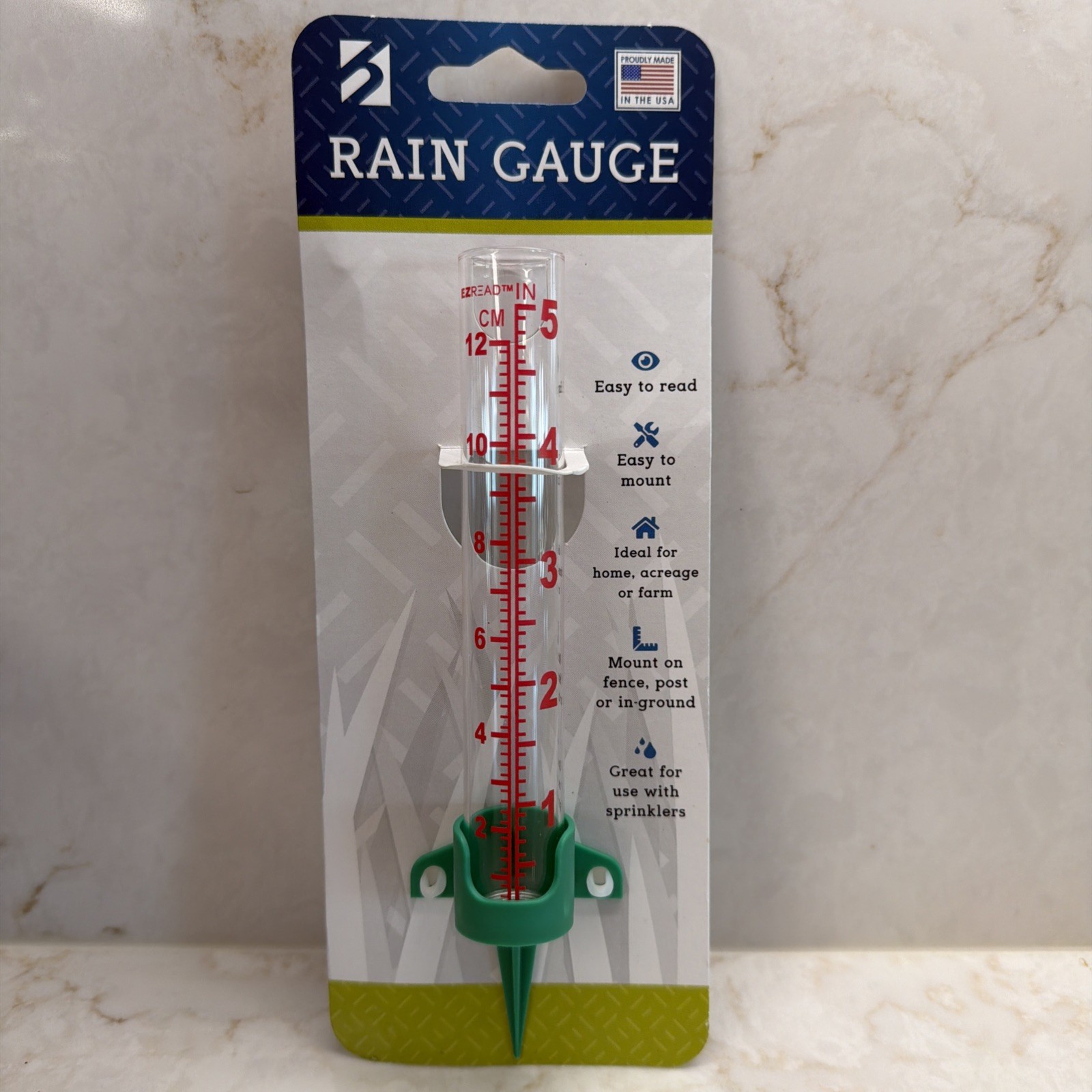 "HEADWIND 5" Rain Gauge - Made in USA"
