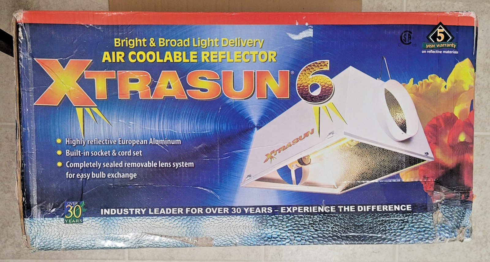 Hydrofarm XtraSun Reflector Grow Light - 6 Inch Air Coolable...