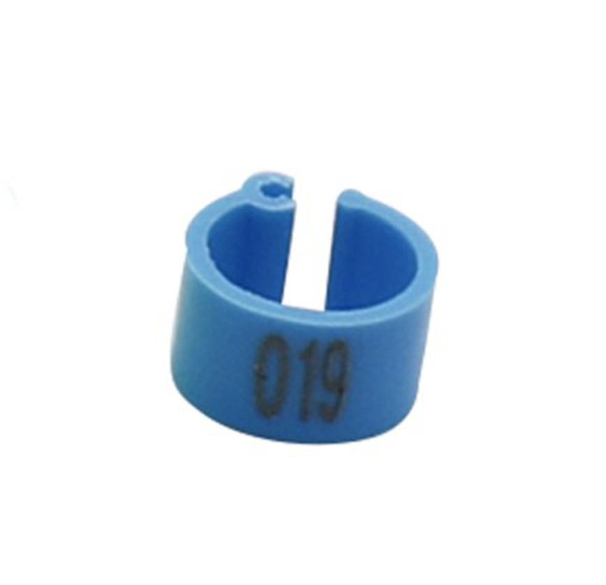 Bird Leg Rings — 8mm Clip-On Bands, 100-Pack (Chicks, Quail,...