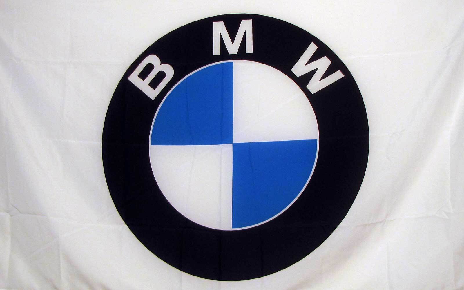 BMW White Flag 3x5 Polyester