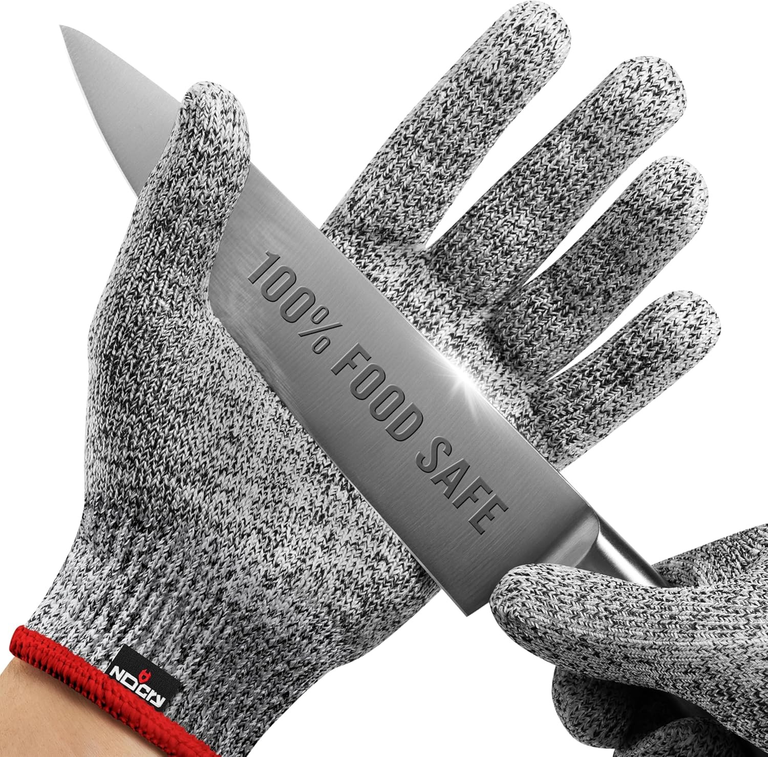 NoCry Premium Cut Resistant Gloves, Food Grade, Level 5