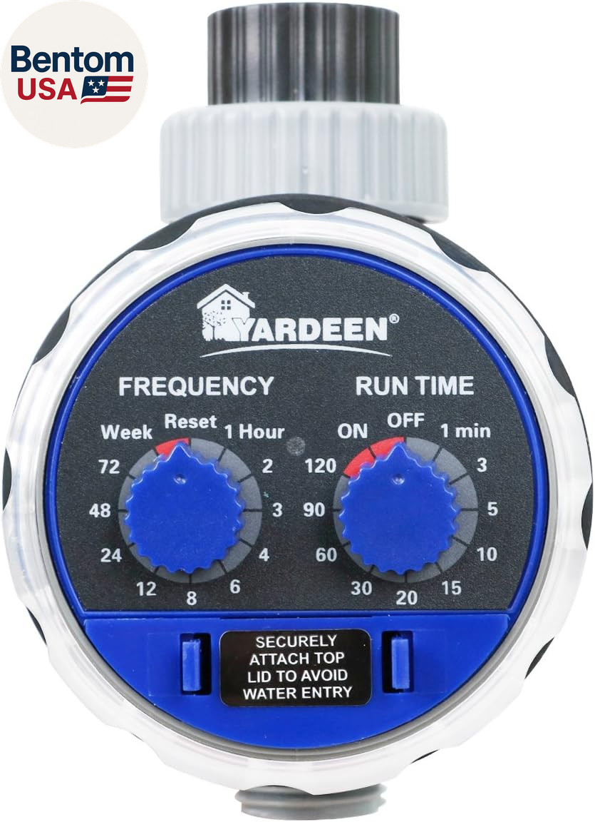 Water Timer Electronic Sprinkler Controller - Dual Dial Gard...