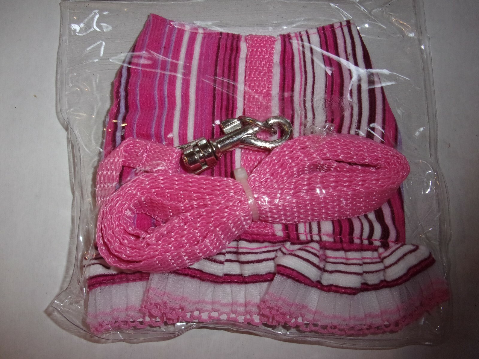 Pink Stripes Ferret Harness Leash