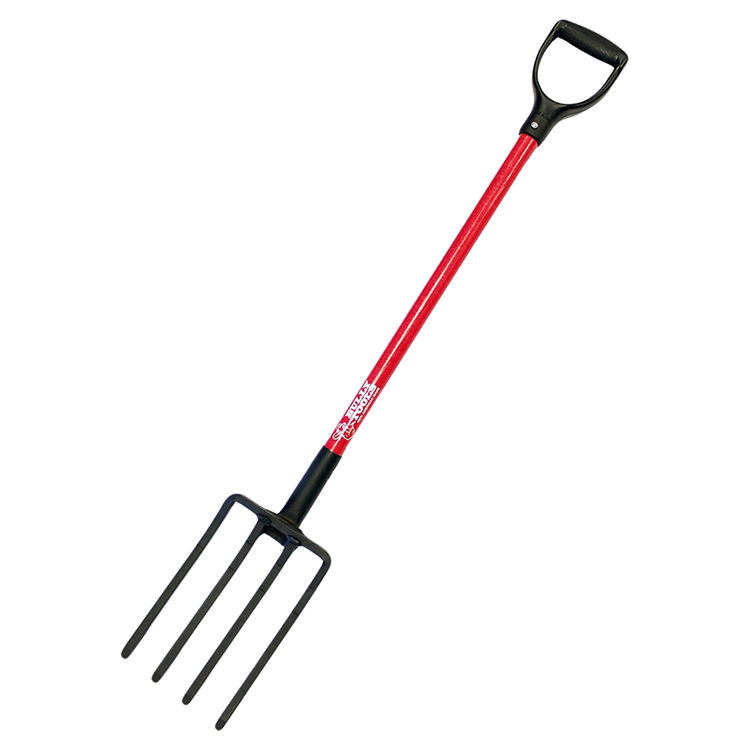 Bully Garden Spading Fork 7 Inch Width x 10 Inch Length 4 Ti...