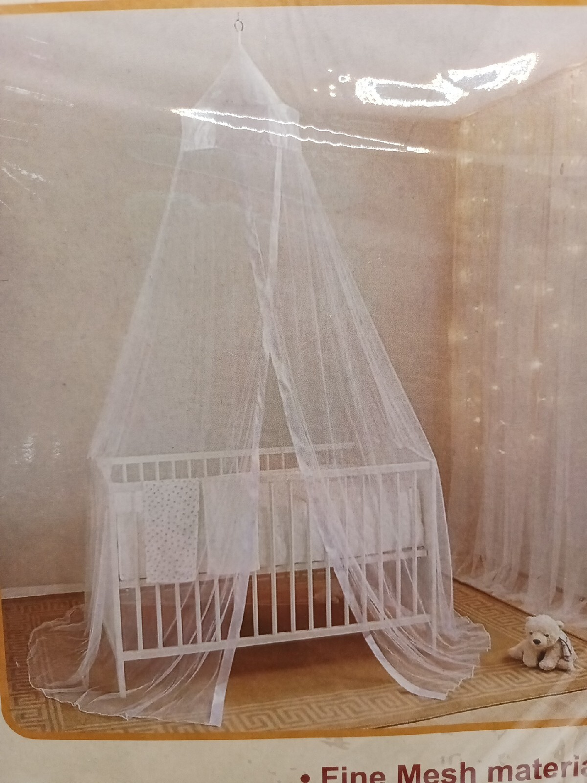 Baby Bed Mosquito Net Mesh Dome Curtain for Toddler Crib Cot...