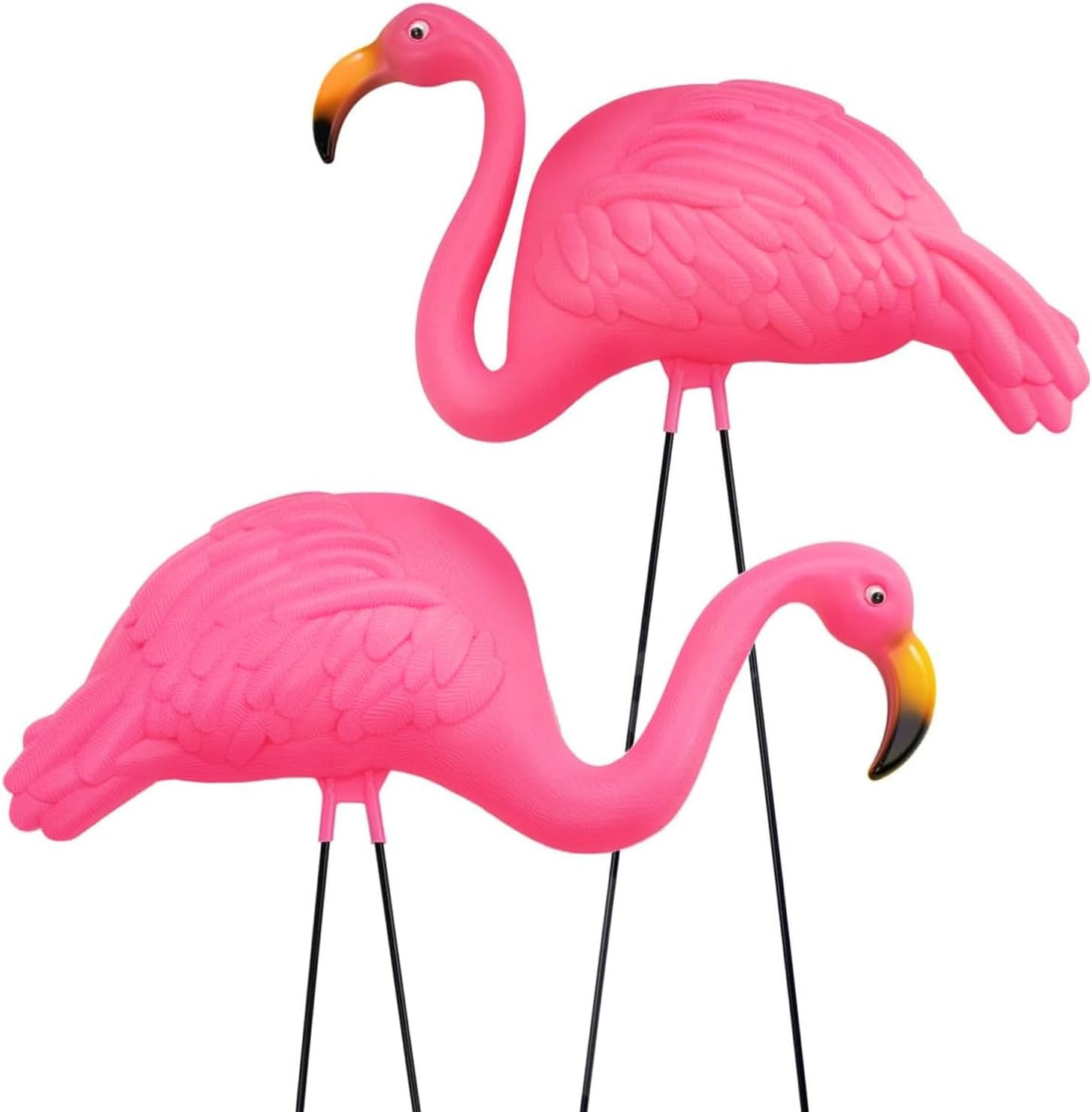 Pink Flamingo Yard Decorations - 2 Pack Extra Large 24 Inch...