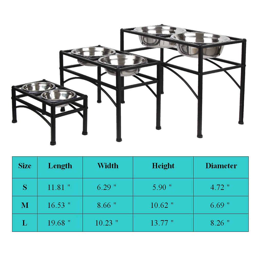 Stainless Steel Dog Feeder Bowl - Elevated & Raised