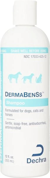 Dechra DermaBenSs Medicated Shampoo for Pets - 12oz Formula...