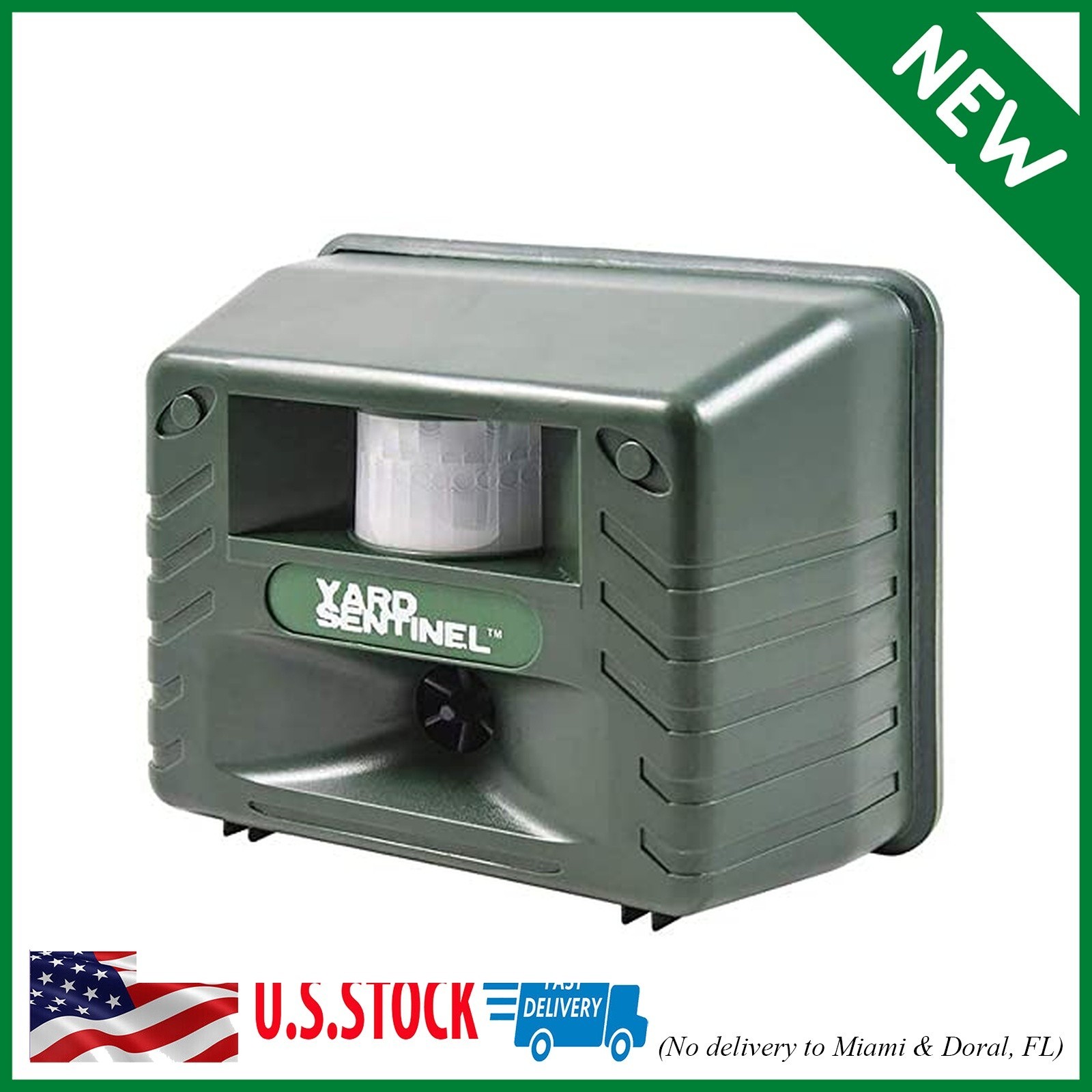 Outdoor Ultrasonic Animal Repeller with Motion Sensor