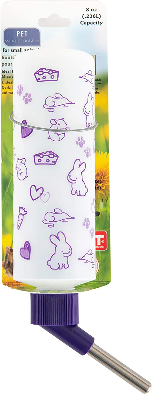 Weatherproof Cage Water Bottles for Rabbits & Ferrets - 8 oz...