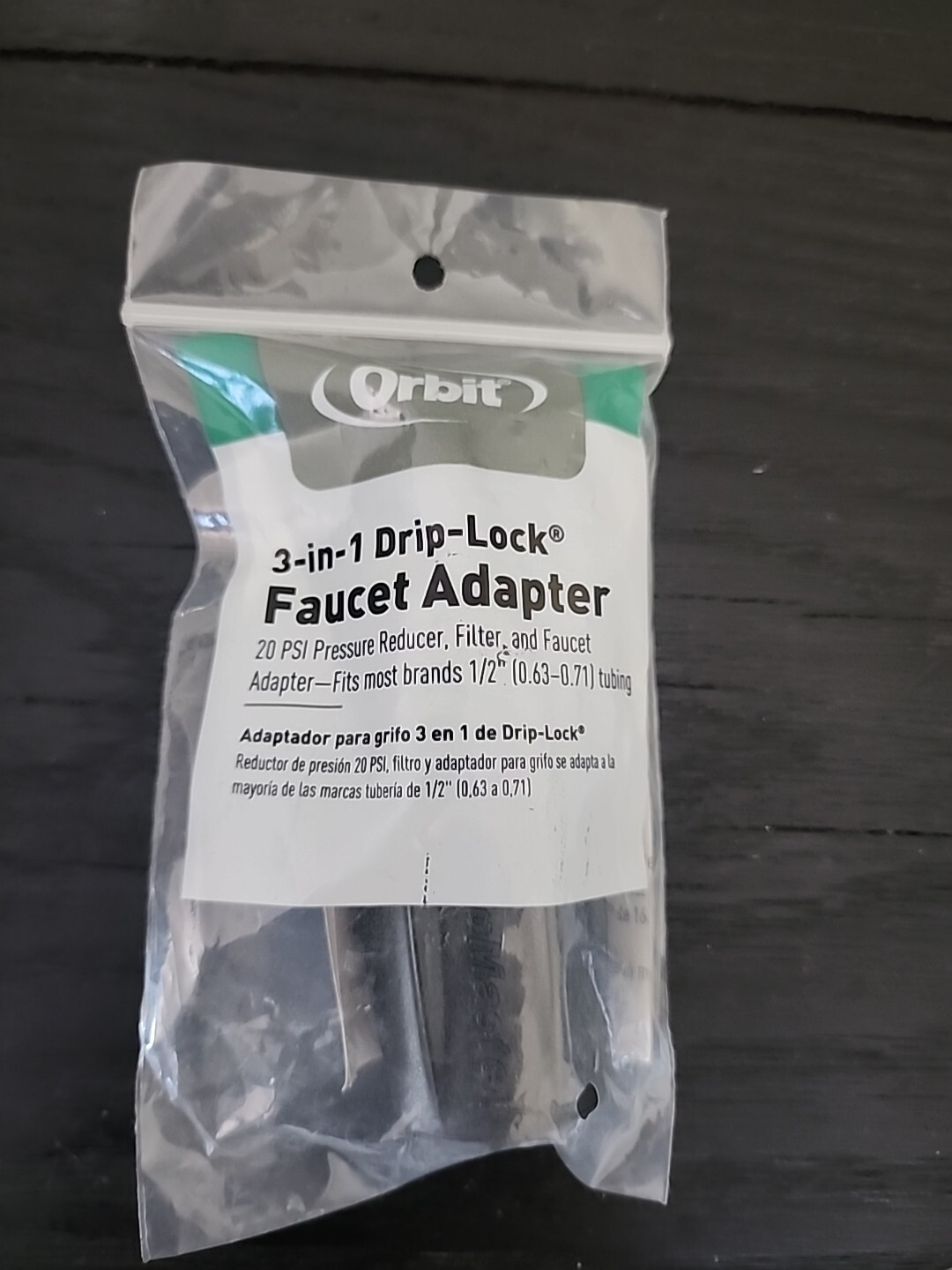 Orbit Drip-Lock Faucet Adapter 3-In-1, 20 PSI Pressure Regul...