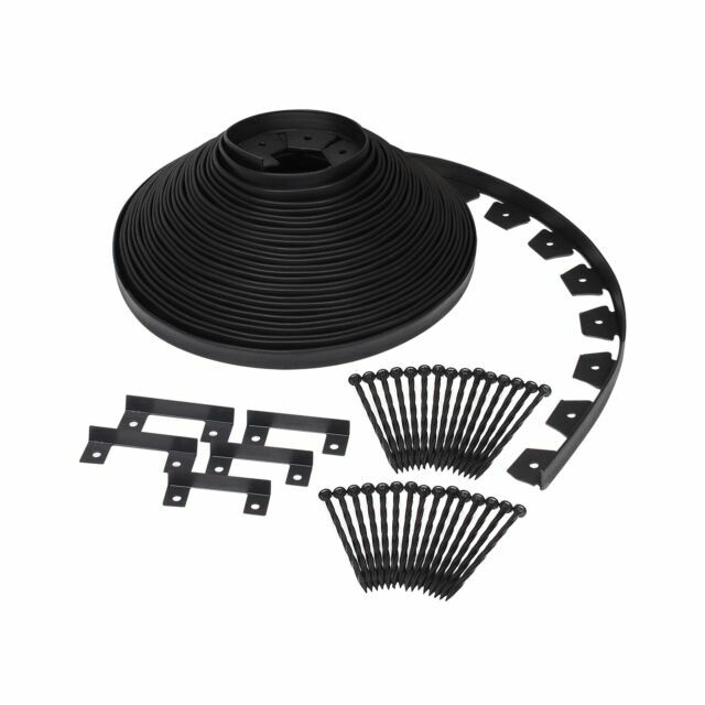 No-Dig Landscape Edging Kit - Traditional Black, 100 Feet Lo...