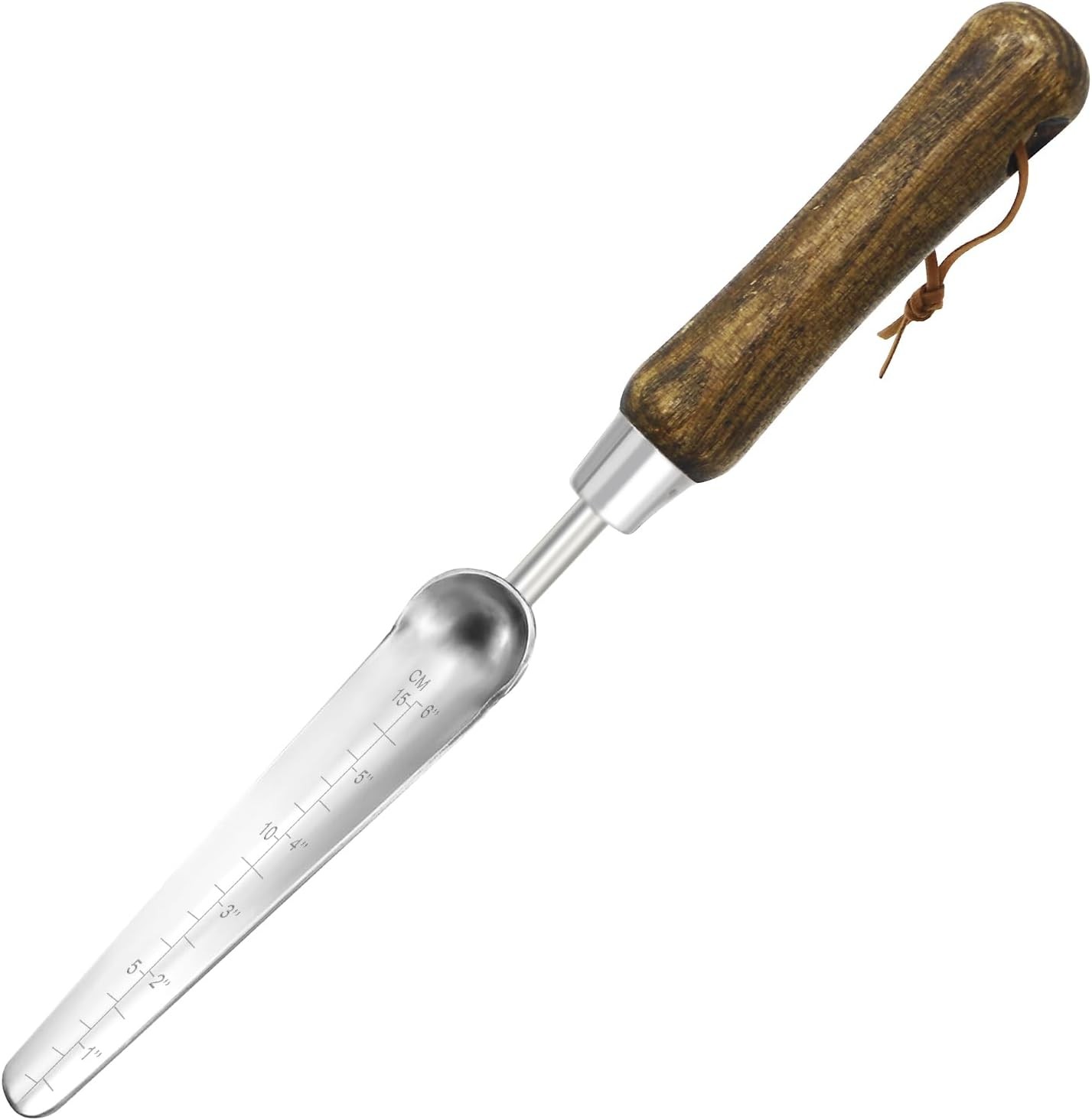 Stainless Steel Garden Trowel with Wood Handle - Heavy Duty...