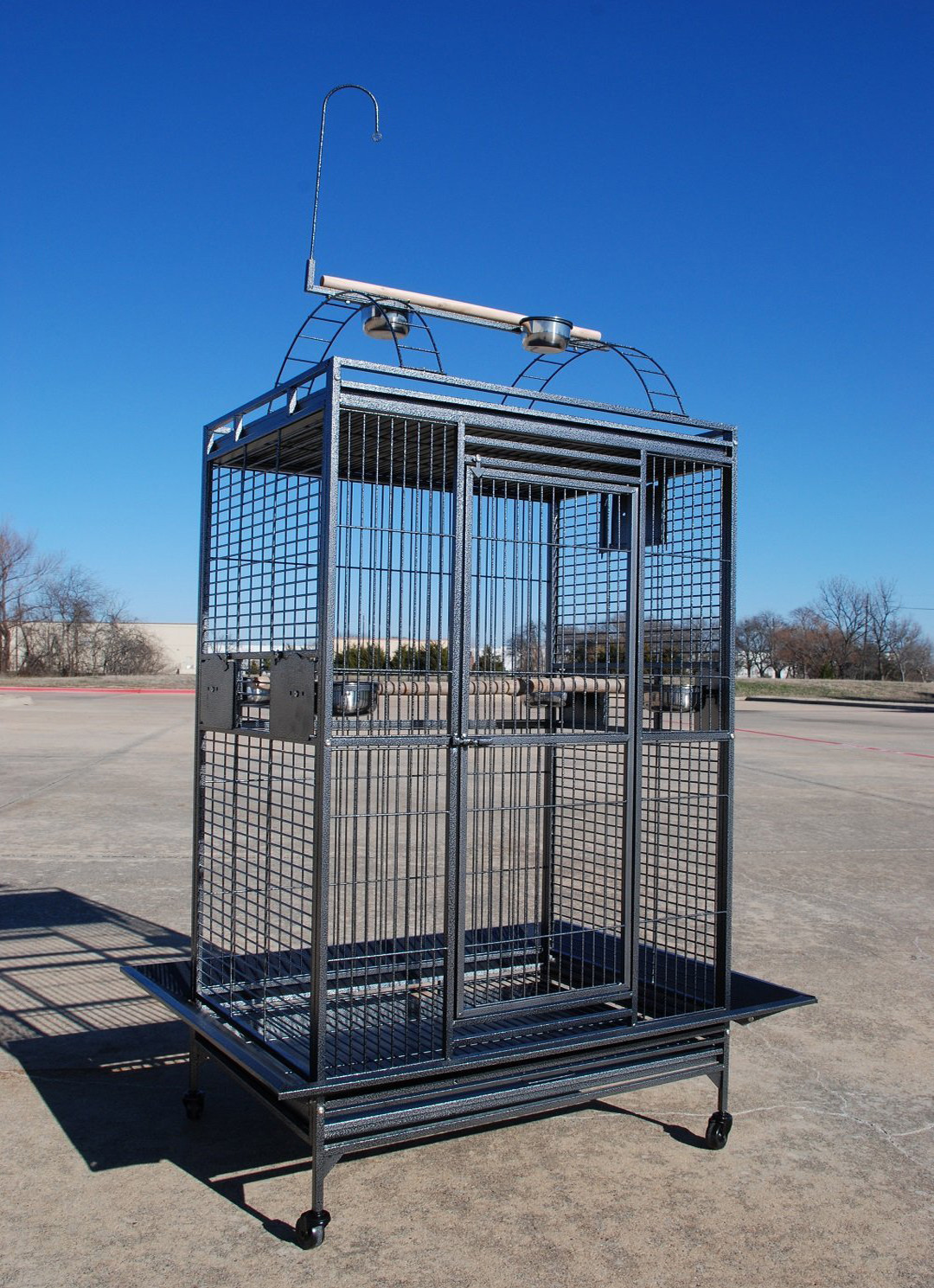 Parrot Bird Cage Cockatiel Parakeet Finch Ladder Iron House...