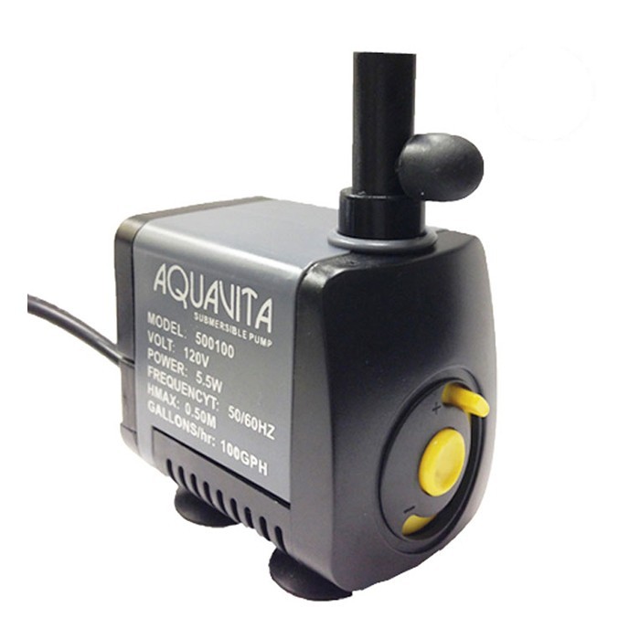 Aquavita 100GPH Submersible Water Pump - UL Listed Warranty