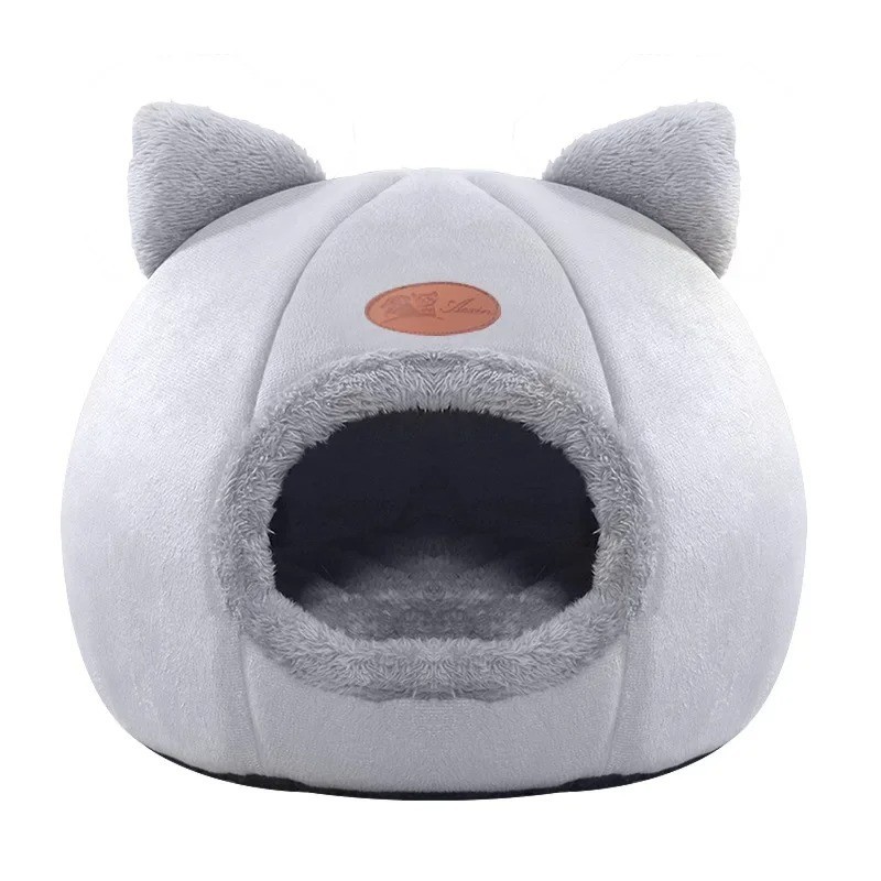 Soft Cat Bed Cave Warm Deep Sleep Nest for Dogs & Cats